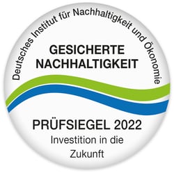 Siegel 2022 für Gesicherte Nachhaltigkeit Deutsch